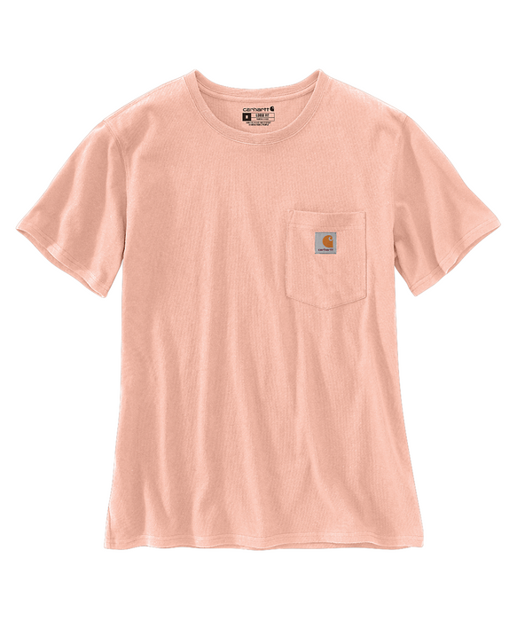 Carhartt Women’s WK87 Short Sleeve Pocket T-Shirt - Tropical Peach at Dave's New York