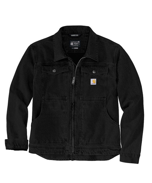 Carhartt Men's Relaxed Fit Duck Jacket - Black at Dave's New York