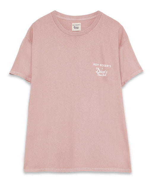 Roy Roger’s X Dave’s New York Collab Pigment Dyed Jersey T-shirt - Pink Taupe