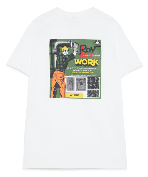 Roy Roger’s X Dave’s New York Collab “RR Worker” Logo T-shirt - White