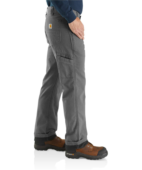 Carhartt Rugged Flex Rigby Dungaree Knit Lined Pant in Gravel at Dave's New York