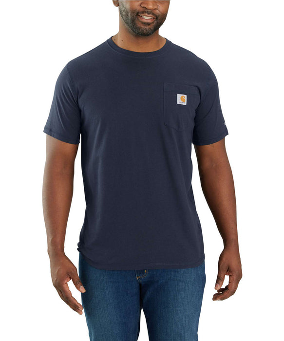 Carhartt Force Short-Sleeve Pocket T-Shirt - Navy at Dave's New York