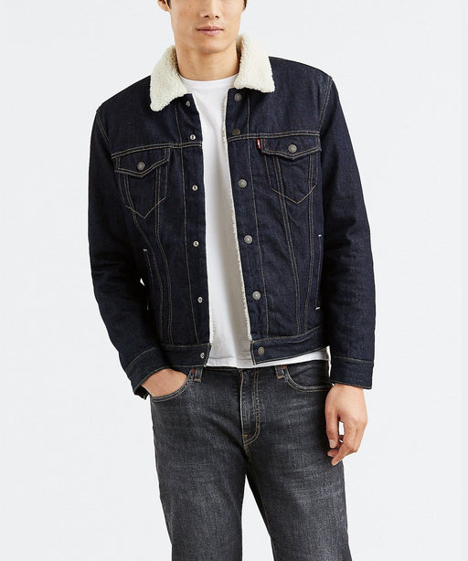 Levi's Men's Sherpa Trucker Jacket - Rinsed at Dave's New York