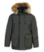 Schott NYC Men's Nylon Down-Filled Hooded Parka in Olive at Dave's New York