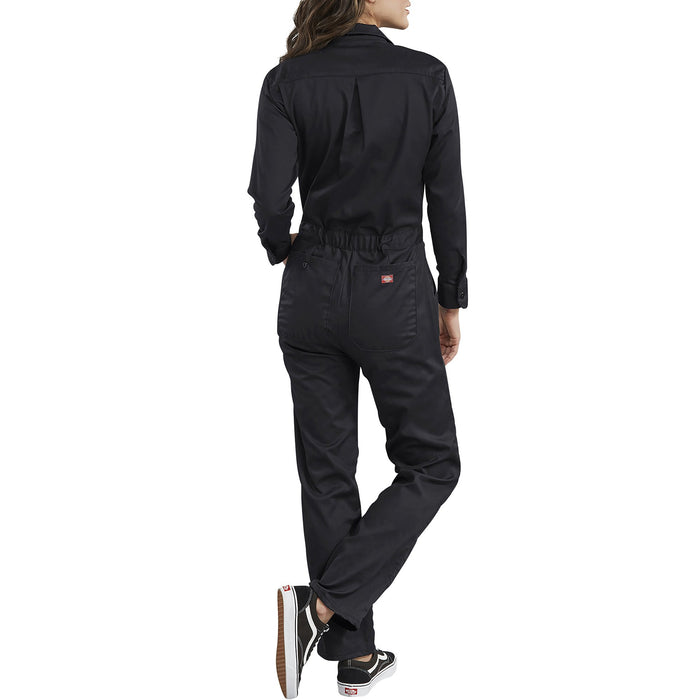 Dickies Women's Long Sleeve Cotton Coveralls in Black at Dave's New York