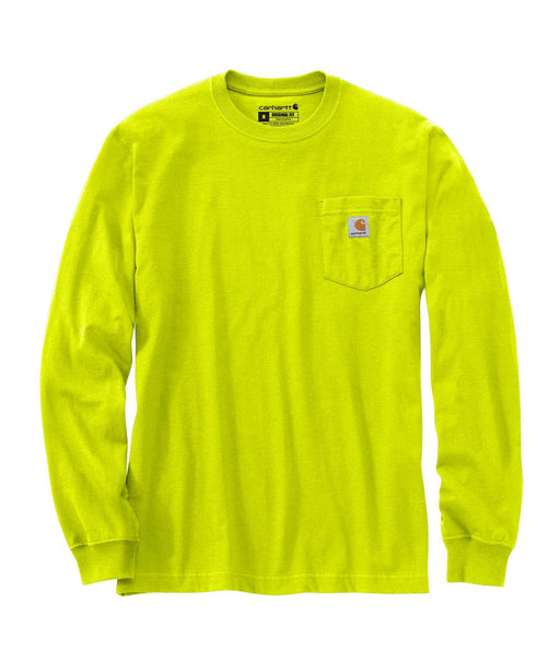 Carhartt K126 Long Sleeve Workwear T-Shirt - Bright Lime at Dave's New York