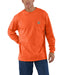 Carhartt K126 Long Sleeve Workwear T-Shirt - Bright Orange at Dave's New York