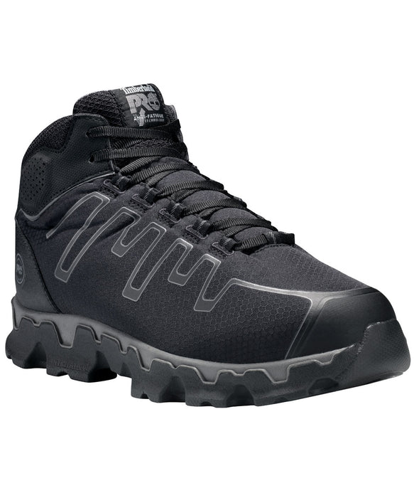 Timberland PRO Men’s Powertrain Sport Alloy Safety Toe Mid Boots in Black at Dave's New York