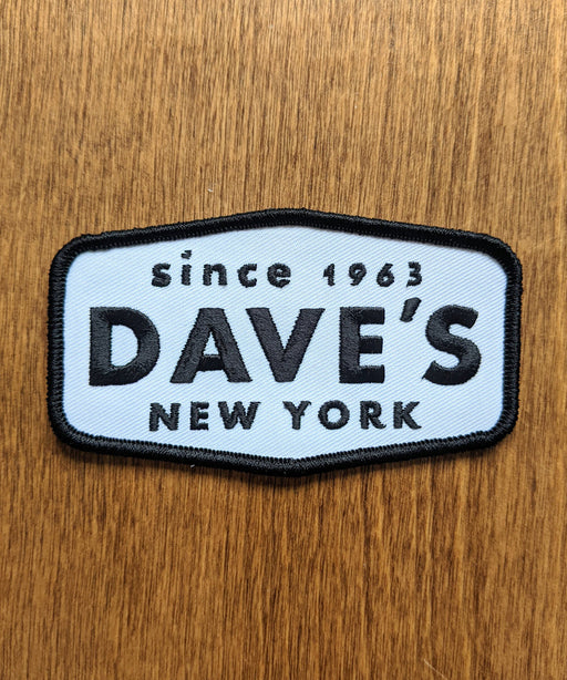 Dave's New York Classic Work Logo Patch - Black