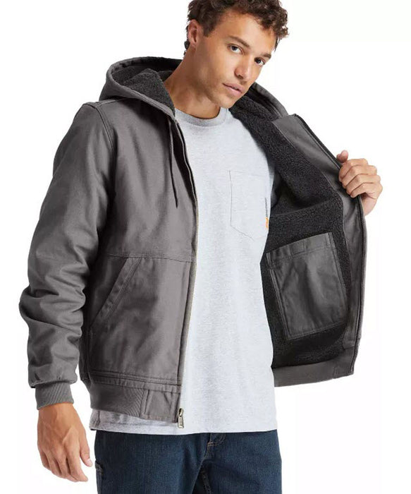 Timberland PRO Men's Gritman Lined Hooded Jacket - Pewter at Dave's New York