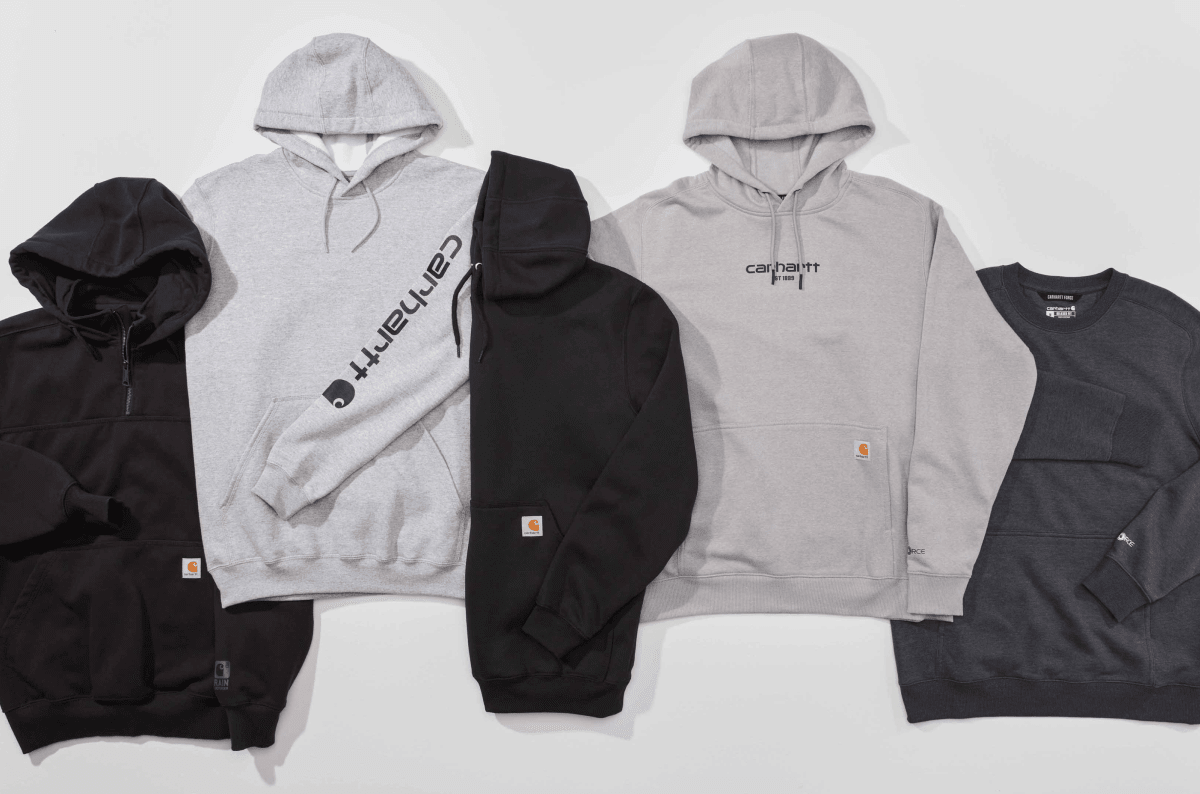 Carhartt Sweatshirts and Hoodies are perfect for Spring and available at Dave's New York