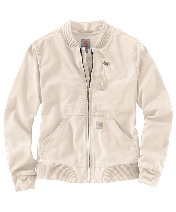 Carhartt Women's Canvas Bomber Jacket - Natural at Dave's New York