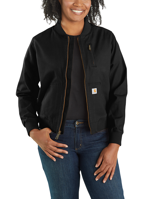 Carhartt Women s Canvas Bomber Jacket Black Dave s New York