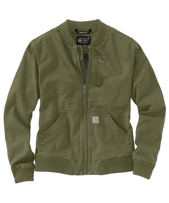 Green carhartt jacket sales women's