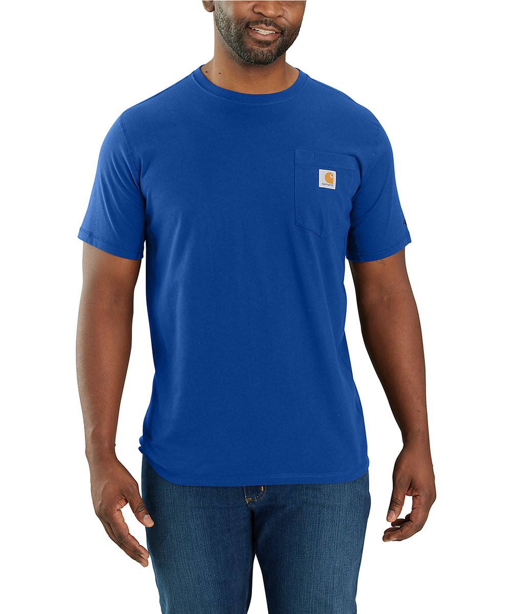Carhartt Men's Force Cotton Short Sleeve T-shirt - Glass Blue — Dave's ...