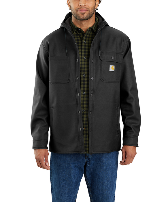 Mens hooded shirt jacket shop