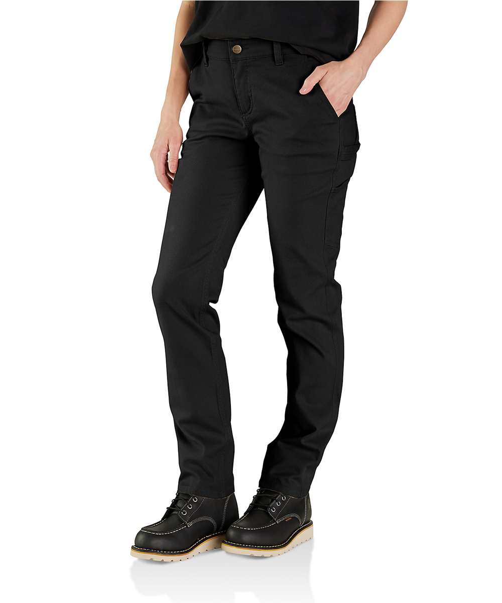 Carhartt Women's Relaxed Fit Canvas Work Pants - Black — Dave's New York