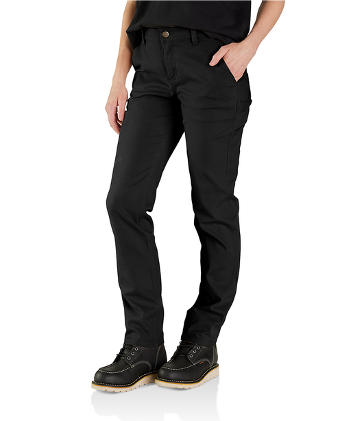 Carhartt Women's Relaxed Fit Canvas Work Pants - Black at Dave's New York