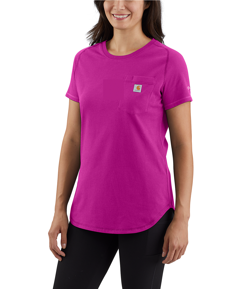 Carhartt Women's Force Relaxed Fit Midweight Pocket T-Shirt, Malt, X-Small  : : Clothing, Shoes & Accessories