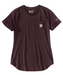 Carhartt Women's Force Short Sleeve Pocket T-shirt - Blackberry at Dave's New York