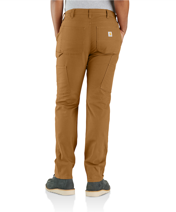 Carhartt Rugged Flex Relaxed Fit Womens Pants 6 Canvas DBl-Front Brown  105999-W