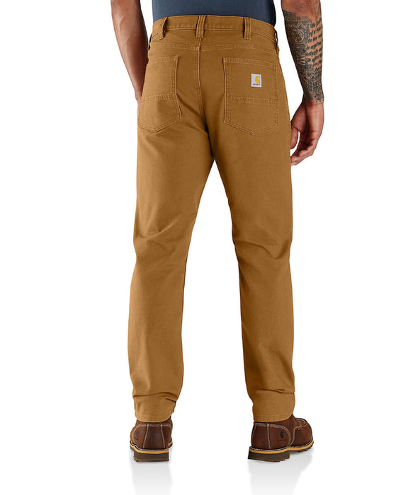 Carhartt Men s Rugged Flex Slim Fit 5 Pocket Canvas Work Pants Carhartt Brown