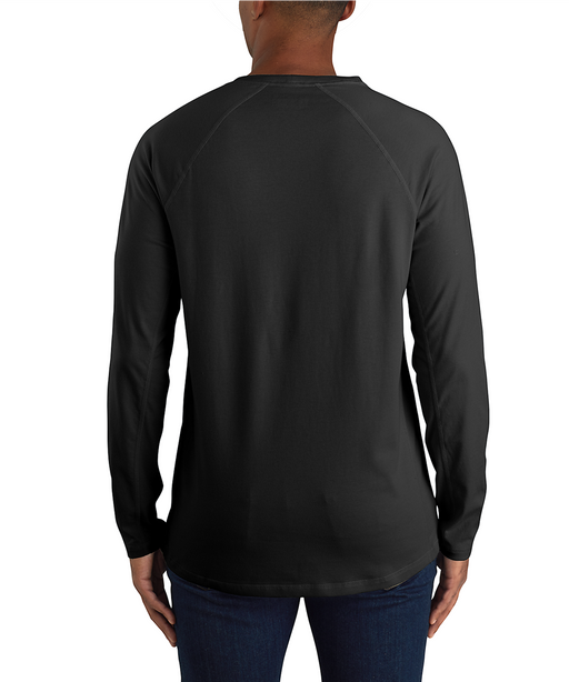 Carhartt Men's Force Long Sleeve Pocket T-shirt - Black at Dave's New York