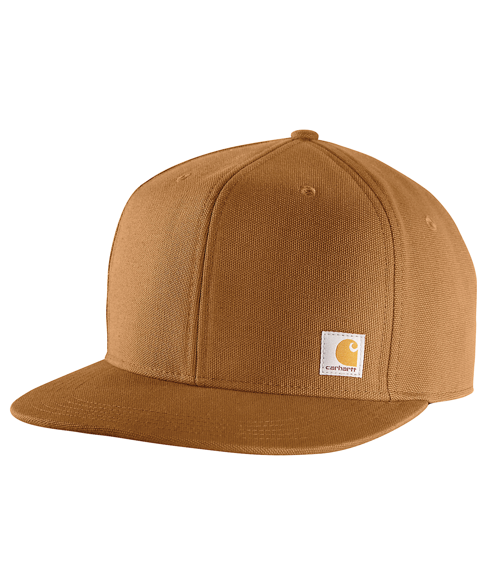 Carhartt Men's Firm Duck Flat Brim Cap - Carhartt Brown — Dave's