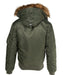 Schott Nylon Flight Satin N-2B Jacket - Olive at Dave's New York