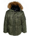 Schott NYC Men's Nylon Flight Satin N-3B Jacket - Olive at Dave's New York