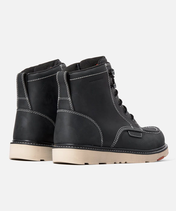 BRUNT Marin Composite Toe Waterproof Work Boots - Black at Dave's New York