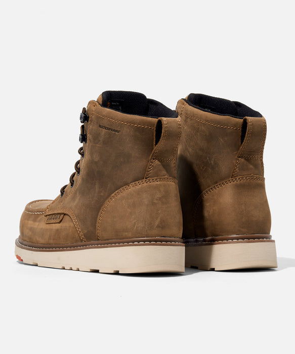 BRUNT Marin Composite Toe Waterproof Work Boots - Brown at Dave's New York