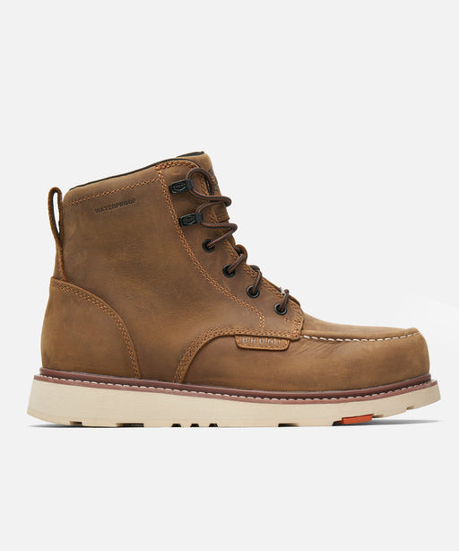 BRUNT Marin Composite Toe Waterproof Work Boots - Brown at Dave's New York