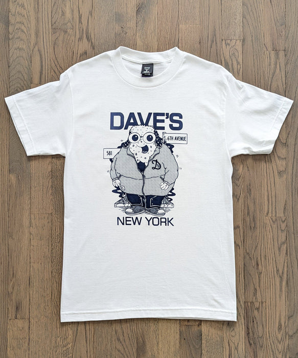 Dave's New York X Henbo Henning Collab "Icons" T-shirt - Bagel in White