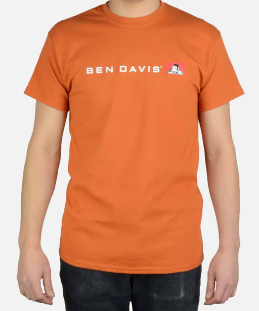 Ben Davis Men's Flat Line Logo T-shirt - Rust at Dave's New York