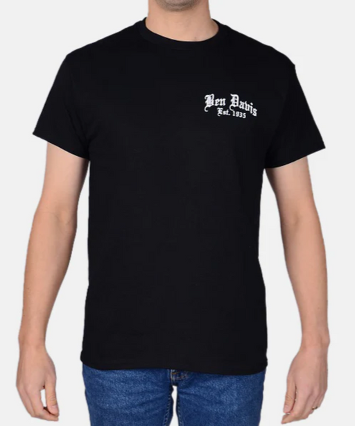 Ben Davis Men's Paisley Logo T-Shirt - Black at Dave's New York