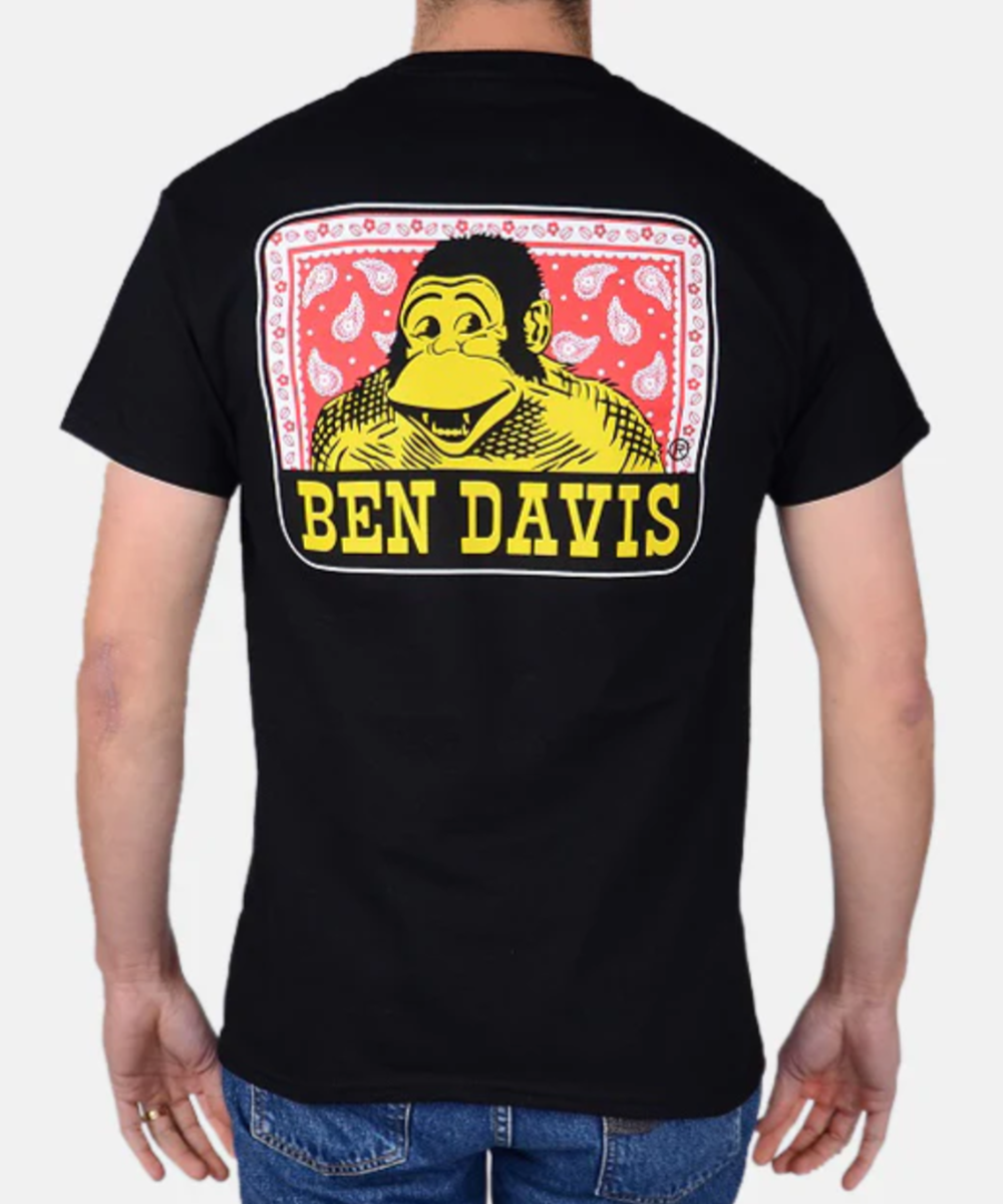 Ben Davis Men's Paisley Logo T-Shirt - Black — Dave's New York