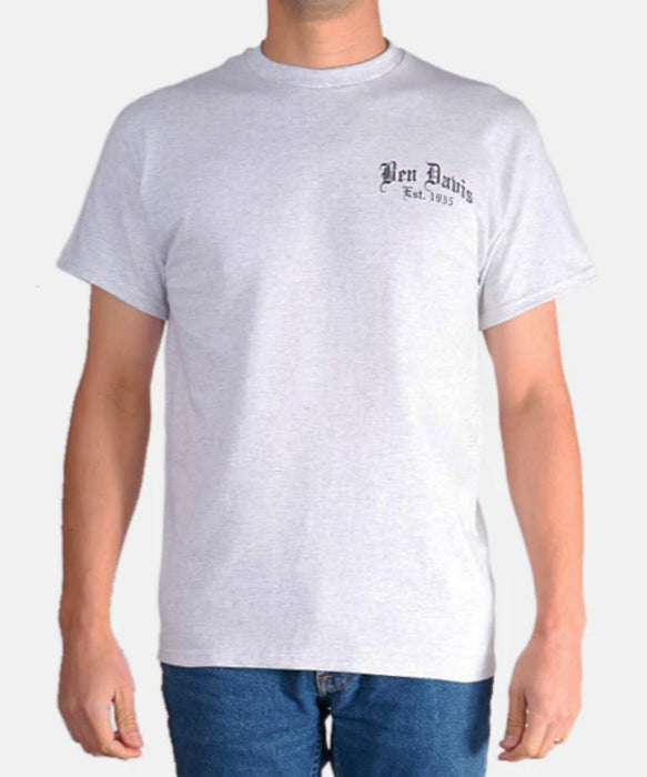 Ben Davis Men's Paisley Logo T-Shirt - Ash Grey at Dave's New York