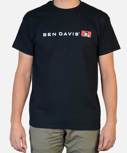 Ben Davis Men's Flatline Logo T-shirt - Black at Dave's New York