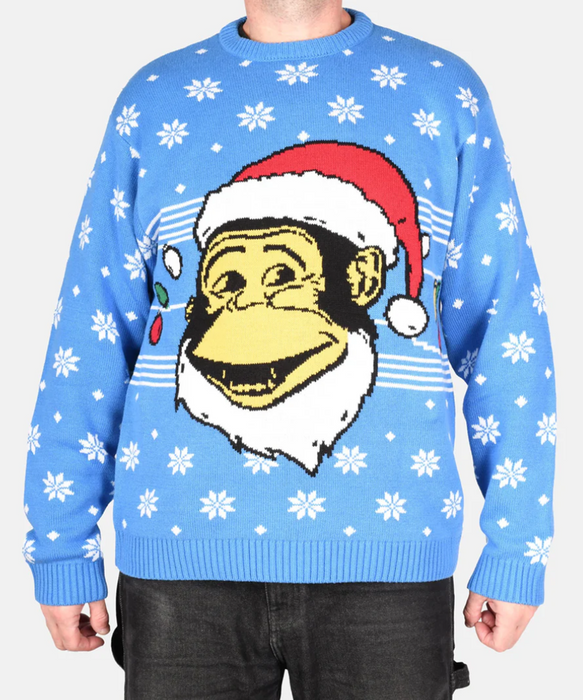 Ben Davis Men's Christmas Sweater - Blue at Dave's New York