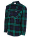 Big Bill Men’s Premium Flannel Work Shirt - Green and Blue Plaid at Dave's New York