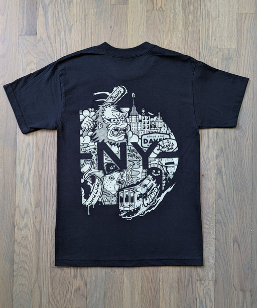 Dave's New York x Henbo Henning Collab Short Sleeve T-shirt - Black
