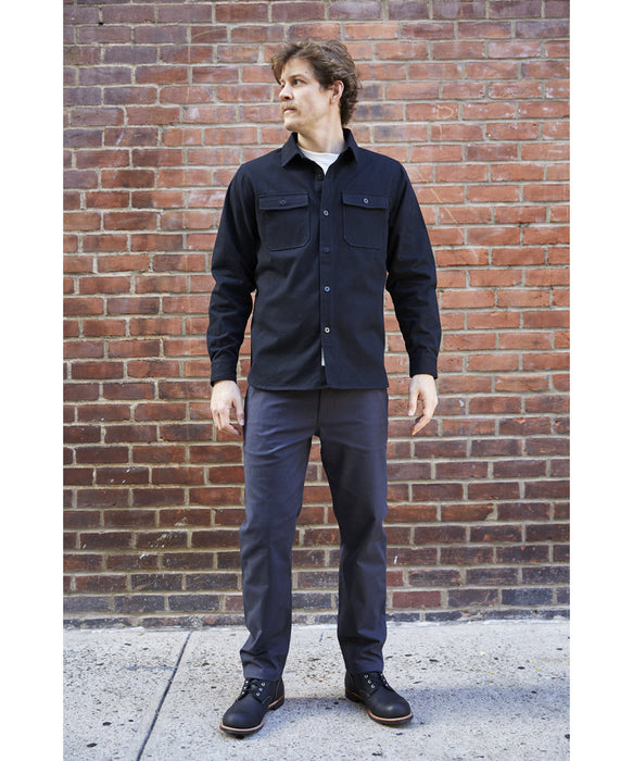 Dave's New York Everyday Flannel Long Sleeve Shirt - Black