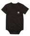 Carhartt Infant Short Sleeve K87 Pocket Bodysuit - Black at Dave's New York