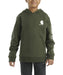 Carhartt Kids Logo Hoodie - Olive at Dave's New York