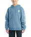 Carhartt Kids Logo Hoodie - Thundercloud at Dave's New York