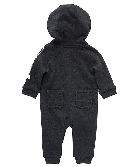 Carhartt Infant Long Sleeve Zip Front Coverall - Black Heather at Dave's New York