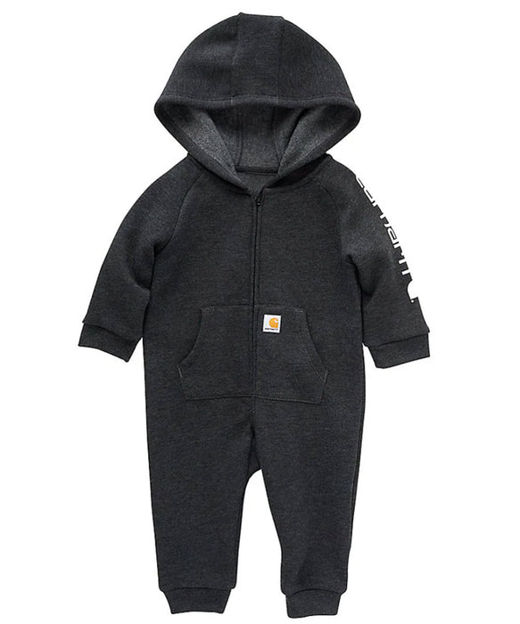 Carhartt Infant Long Sleeve Zip Front Coverall - Black Heather at Dave's New York