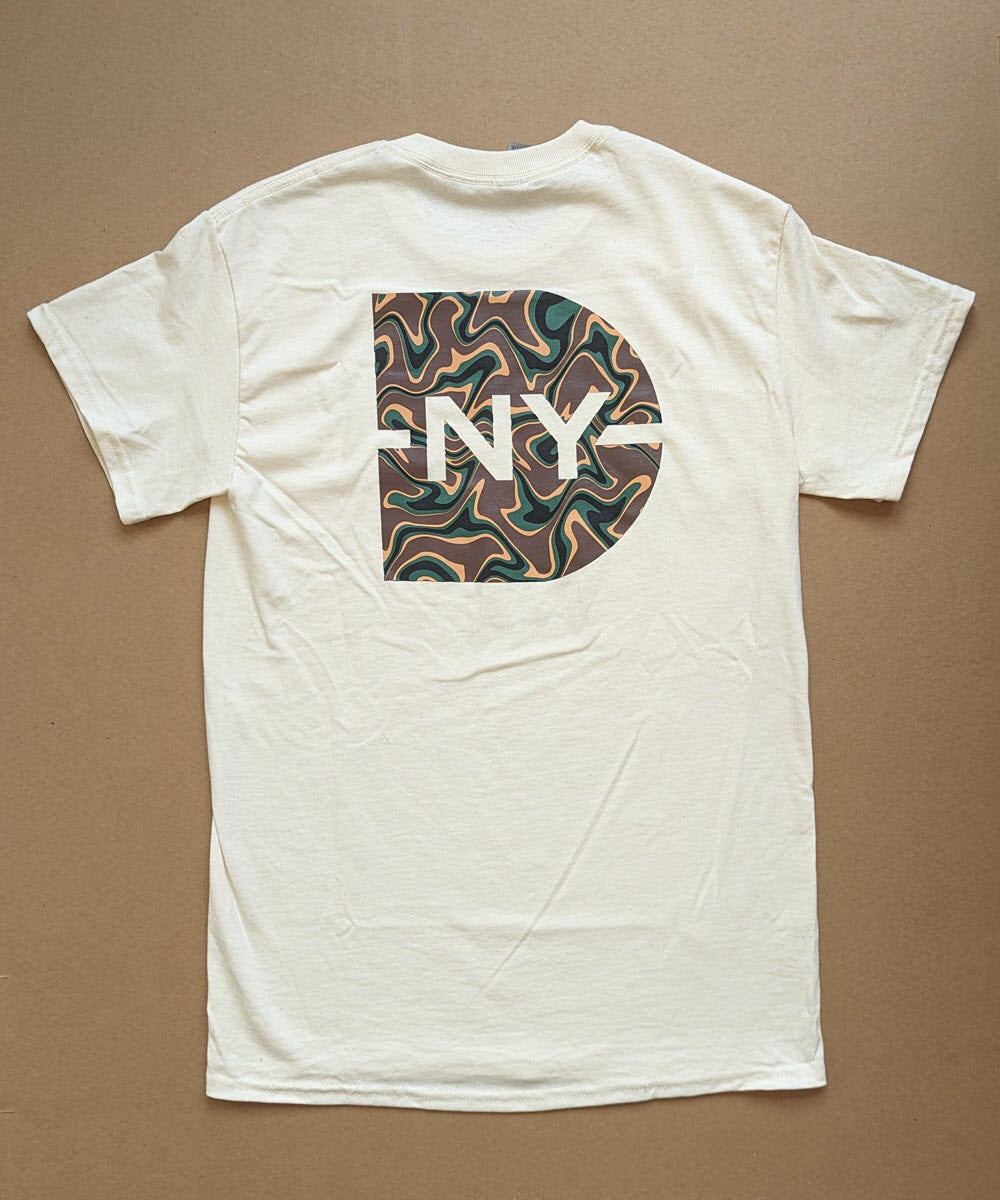 Dave's New York Camo Logo Short Sleeve T-shirt - Natural