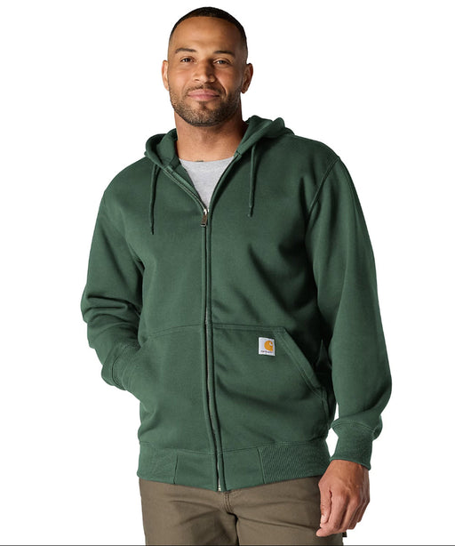 Carhartt Paxton Heavyweight Zipper Hooded Sweatshirt - Forestry Green at Dave's New York